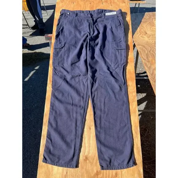 Carhartt Flame Resistant NFPA 2112 Navy Blue Cargo Men's Size 38x34 FR Work Y2K - Picture 3 of 12